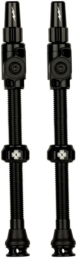 Muc-Off Big Bore Lite Tubeless Valve Stems - 2XLarge, 70mm, Black