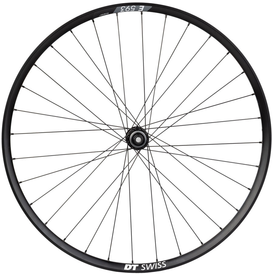 Mountain Gravel Bike Rear Wheel DT Swiss E593 - 27.5" 650B Shimano Deore M610 Hub, 12 x 142mm, Center-Lock, Black, 32H