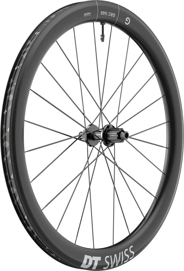 DT Swiss GRC 1400 DICUT 50 Rear Wheel - 700c, 12 x 142mm, Center-Lock, N3W, Ratchet EXP 36, Black