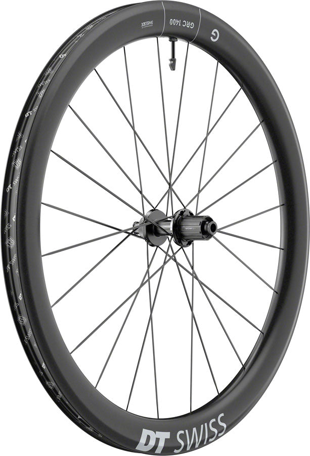 DT Swiss GRC 1400 DiCut 50 Rear Wheel - 700c, 12 x 142mm, Center-Lock, HG11 Road/XDR, Ratchet EXP 36, Black