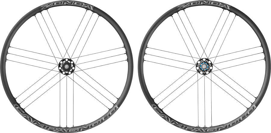 Campagnolo Zonda Disc Brake Wheelset - 700c Center-Lock Disc, Black, 2 way fit Tubeless Clincher