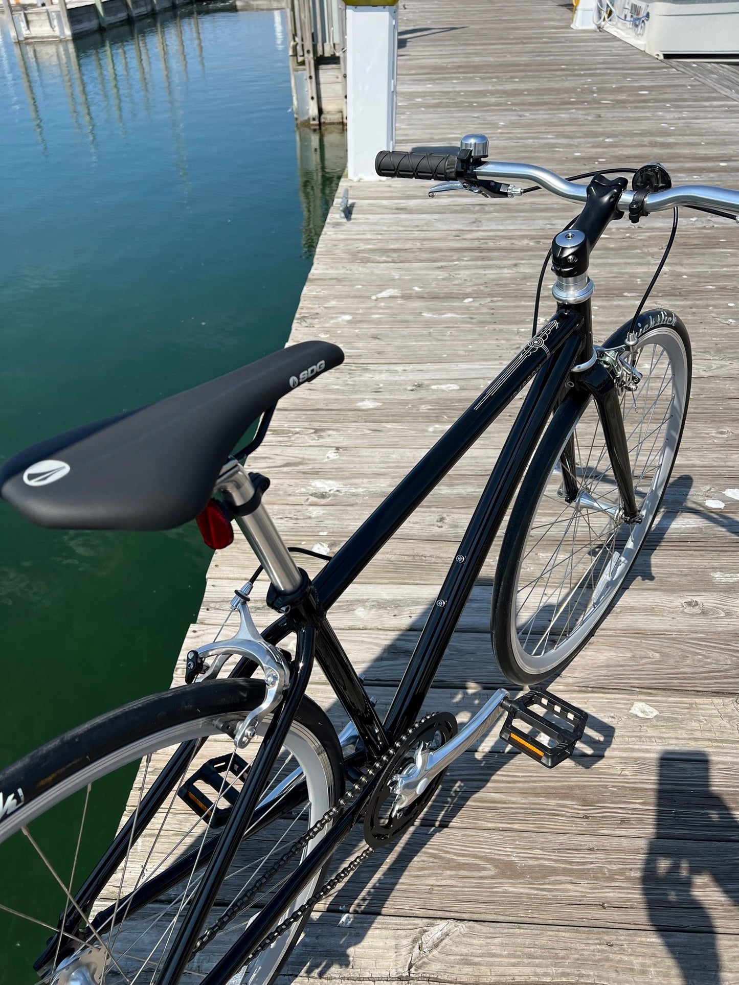 Detroit Bikes SPARROW Singlespeed Commuter Aluminum Track Frame Complete Bike Black Grey XL