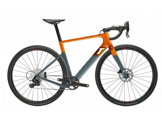 3T Exploro Racemax Carbon Gravel Bike Campagnolo Ekar groupset Orange Grey XXS
