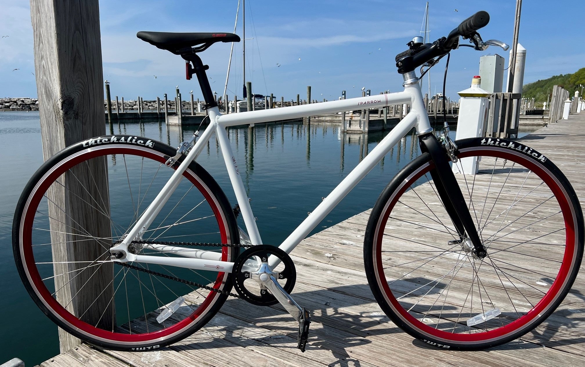 cheap single gear bikes Detroit Bikes SPARROW Singlespeed Commuter Aluminum Track Frame Comple – Velo Mine