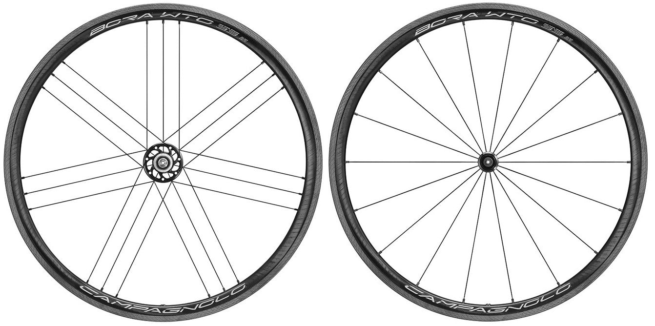 Campagnolo Bora WTO 33 2 Way Fit Rim Brake Wheelset USB Bearings Bright  Label