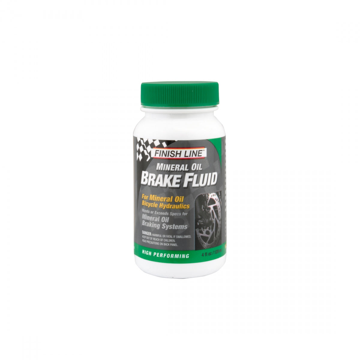 Finish Line Disc Brake Mineral Oil Brake Fluid, 4 Oz, Mineral Oil