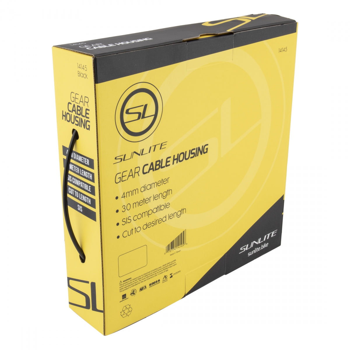 Sunlite SIS Cable Housing, 4mm x 30m, Black