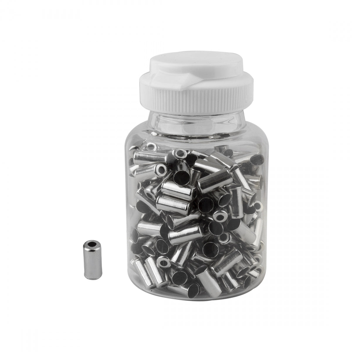 Sunlite SIS Cable Ferrule, Plastic, 5mm, Black, Bottle of 200