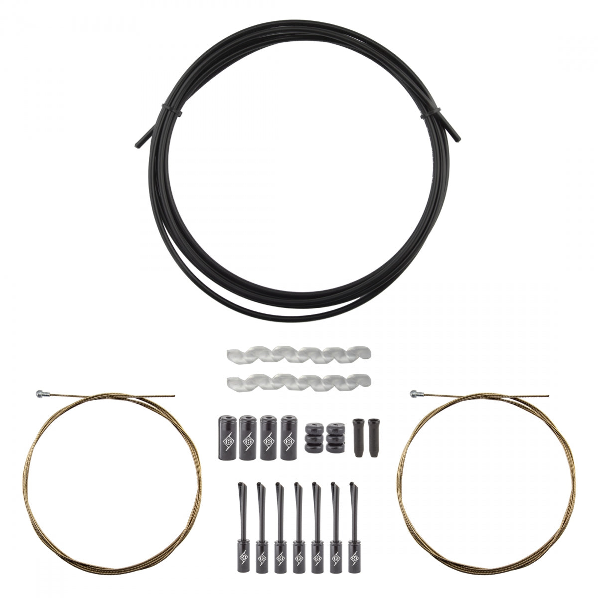 Cable Gear Or8 Kit Superslick Compressionless F+R Rd/Mt Bk