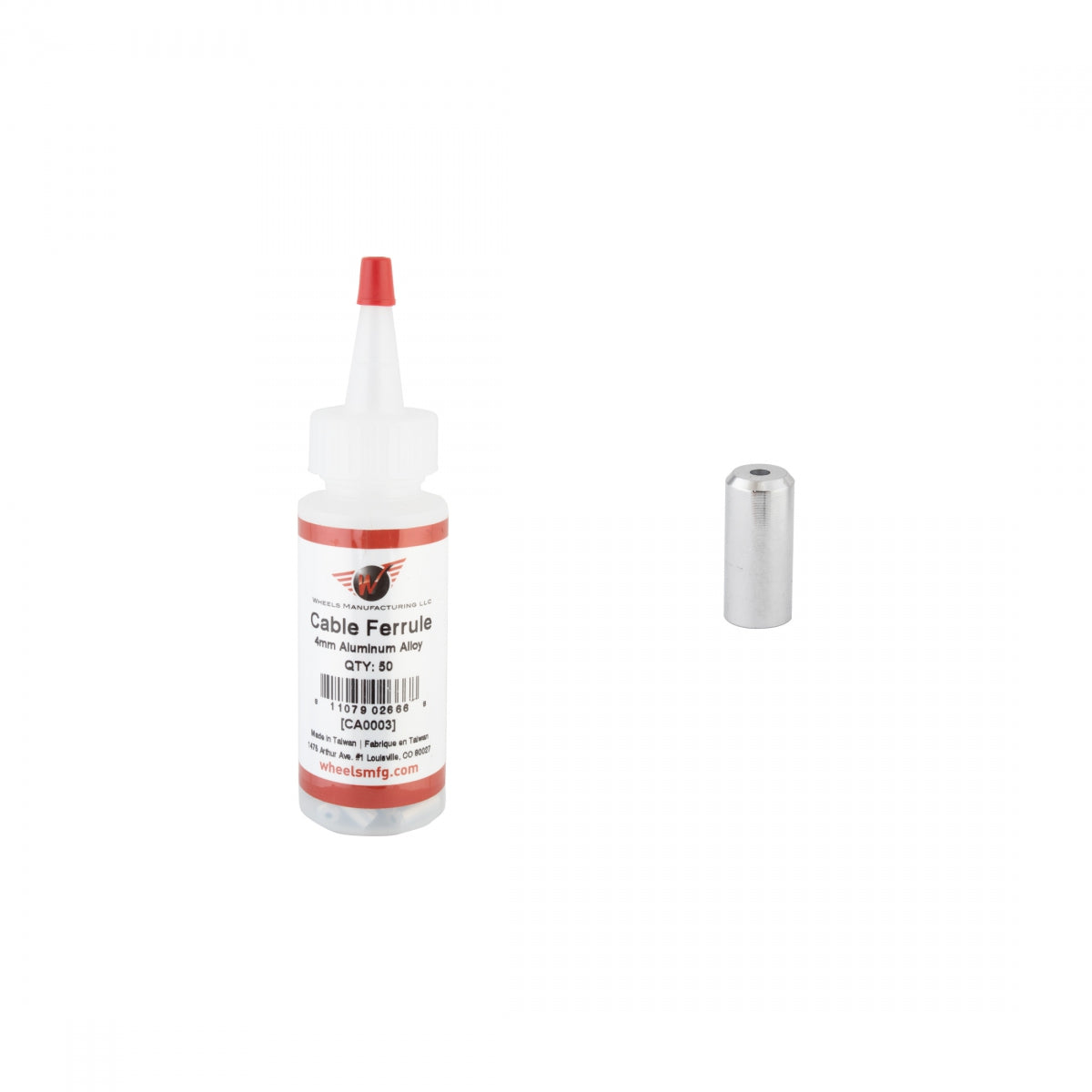 Cable Ferrule Wmfg 4Mm Sil-Aly Btlof50