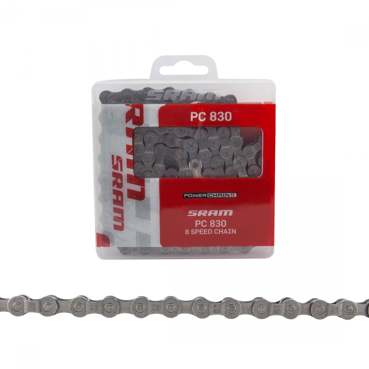 SRAM PC 830 Chain with Power Link, 7/8-Speed, 114-Link, Grey
