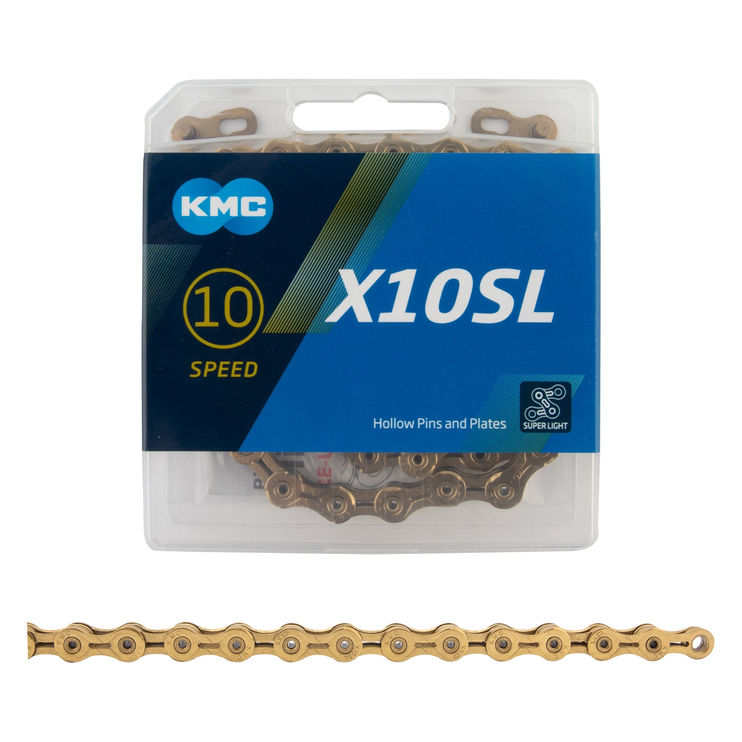 KMC X10 GOLD Ti 10 Sp. Chain Fits Campagnolo SRAM Shimano