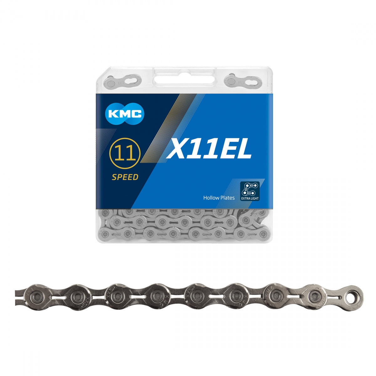 KMC X11EL Chain - 11-Speed, Chrome, 118 Links
