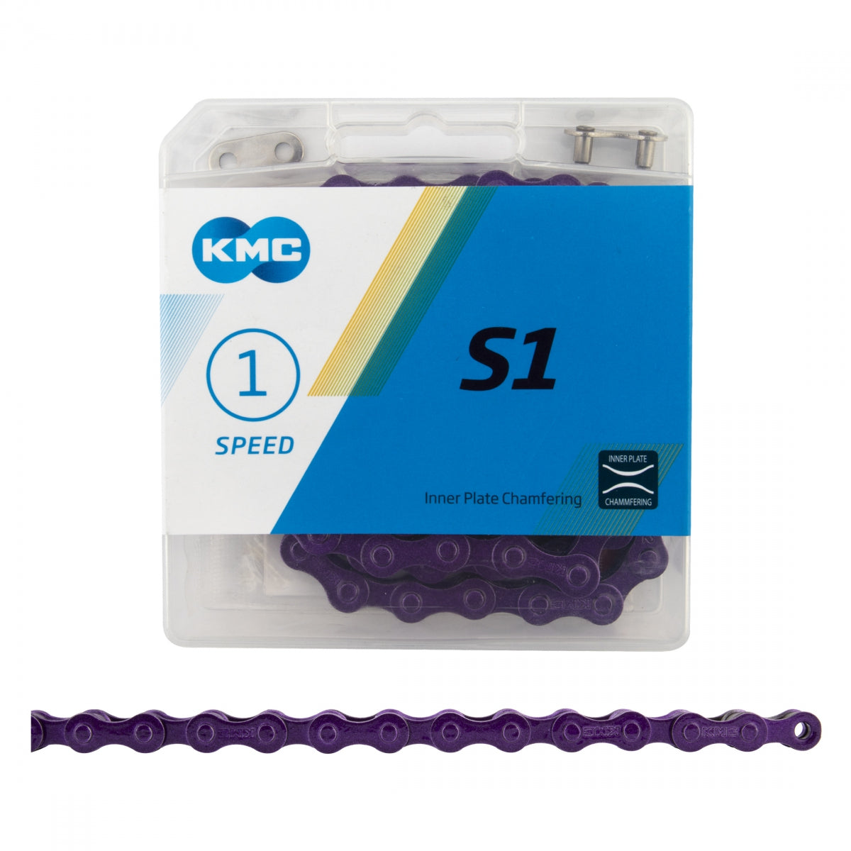 KMC S1 Chain - Single-Speed, Purple, 112 Links