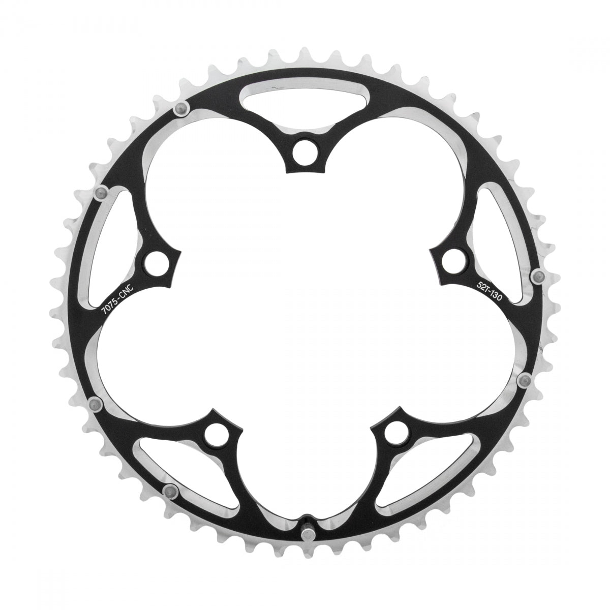 SunRace RX0 Chainring, 52T, 130mm, Black