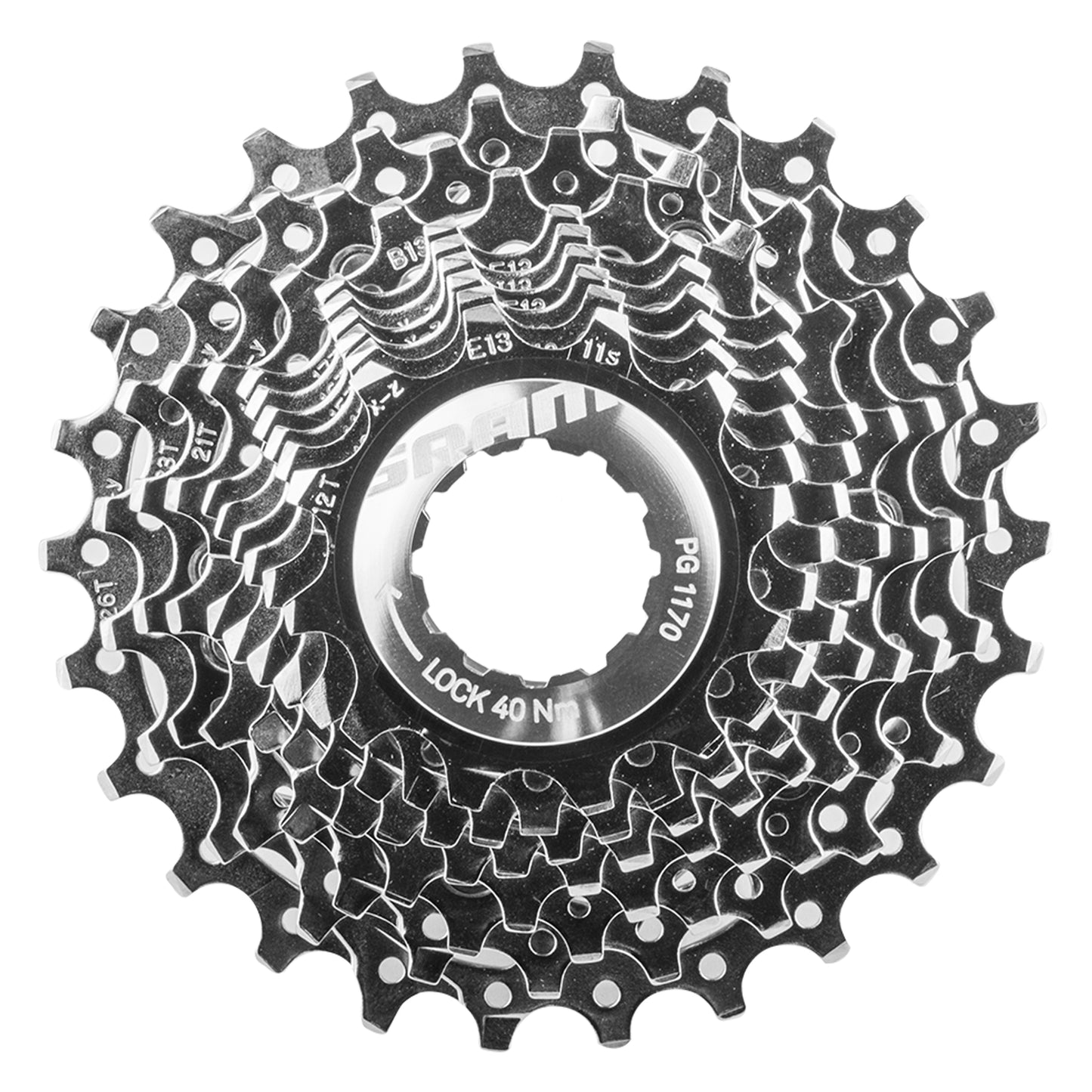 SRAM FORCE 22 SRAM PG-1170 Cassette - 11 Speed, 11-28t, Silver