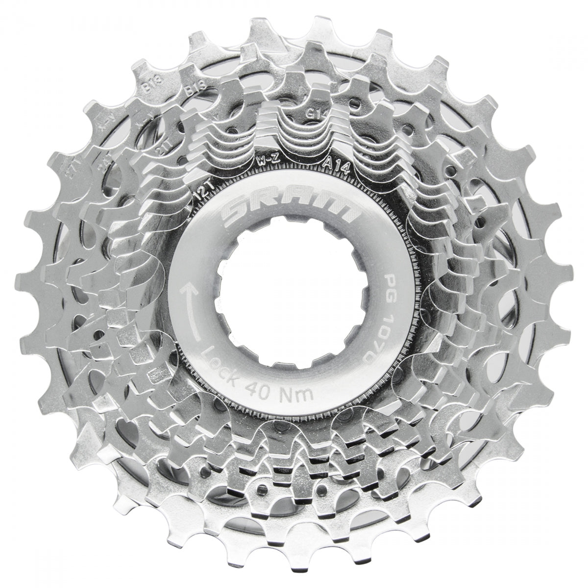 SRAM PG-1070 Cassette, 12-27T, 10-Speed