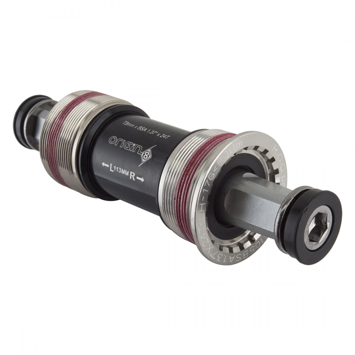 Origin8 Torqlite Square Taper Bottom Bracket Set, English, 73 x 113mm
