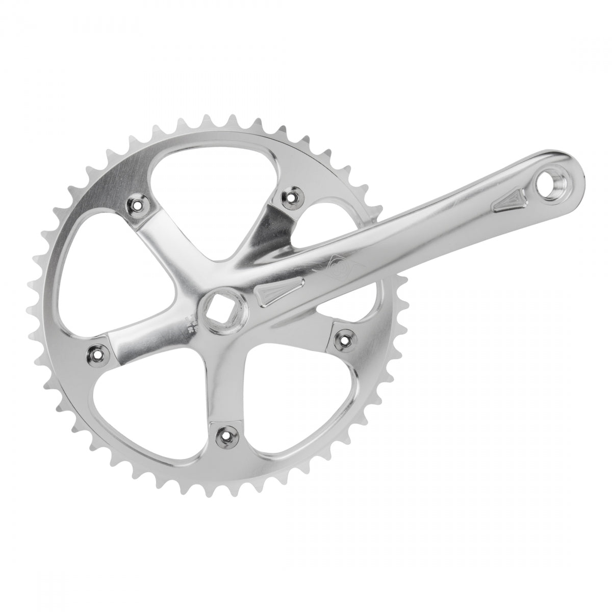ORIGIN8 Track/Sterling 175mm 46T 1-Speed Square Taper Crankset Silver