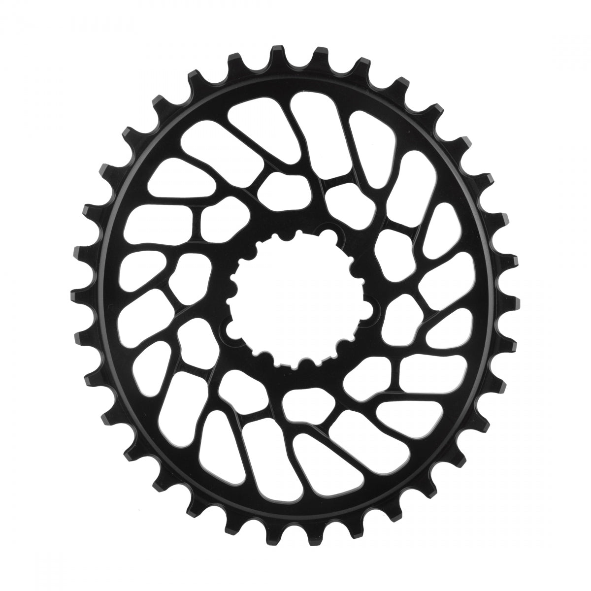 AbsoluteBLACK BB30 Oval Direct N/W Chainring, 34T, Black
