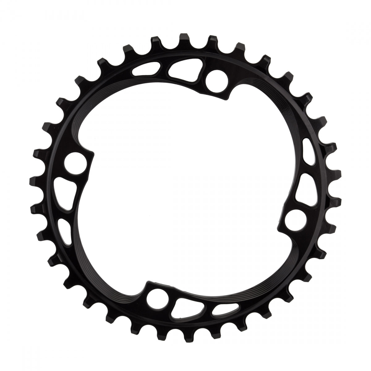 AbsoluteBLACK BCD N/W Chainring, 34T, 104mm 4-Bolt, Black