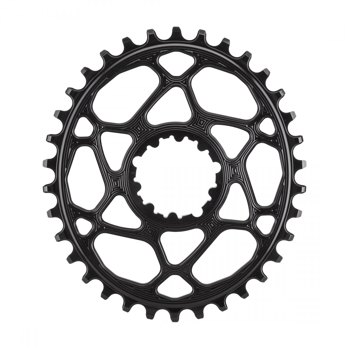AbsoluteBLACK GXP Oval Direct Boost 148 Chainring, 34T, Black