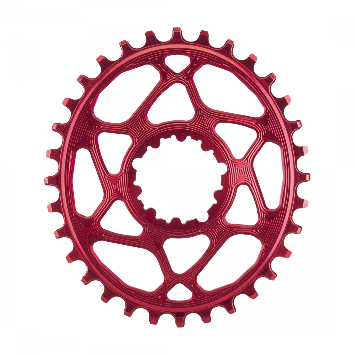 AbsoluteBLACK GXP Oval Direct Boost 148 Chainring, 32T, Red