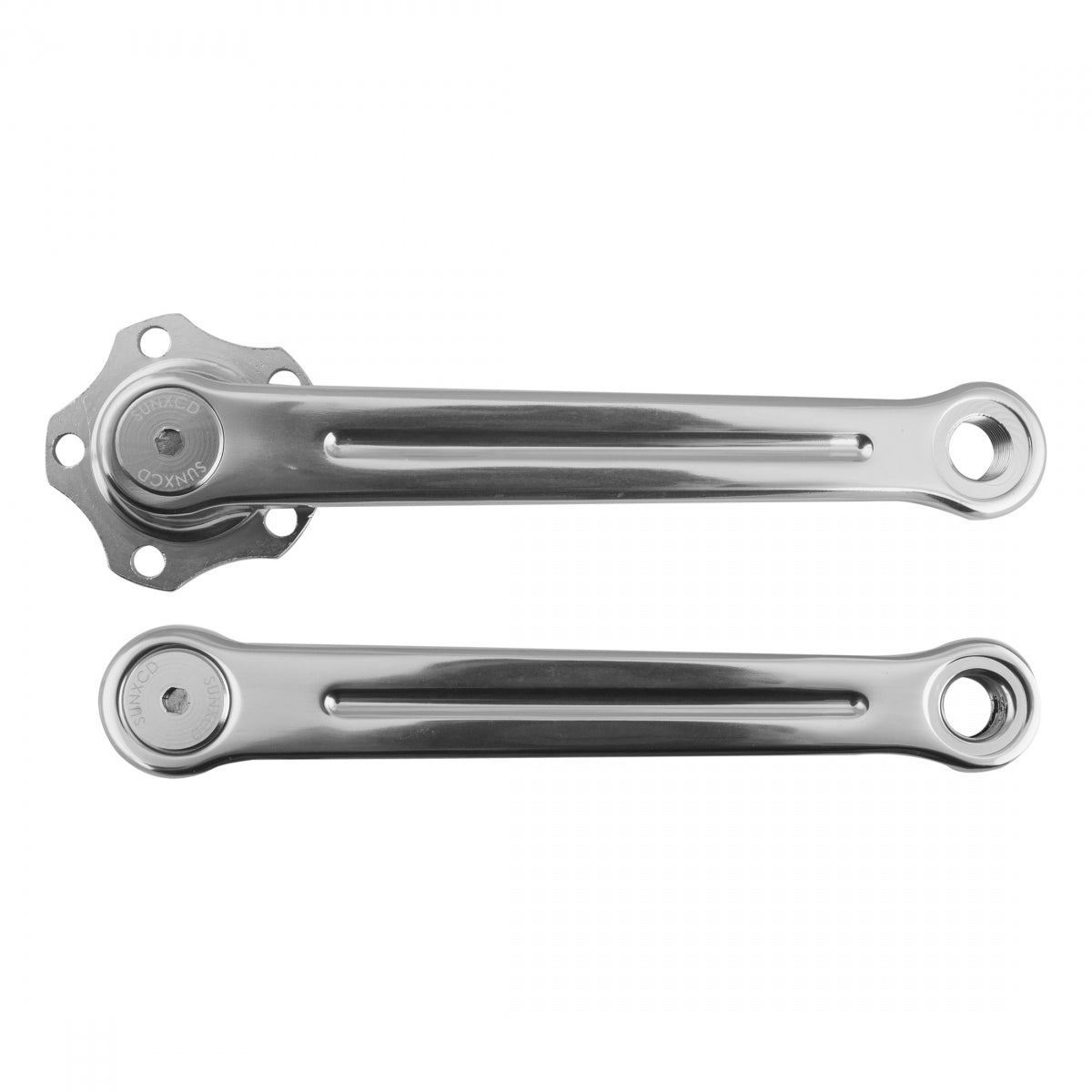 SunXCD Exceed Crank Arms, 50mm BCD, 165mm, Silver