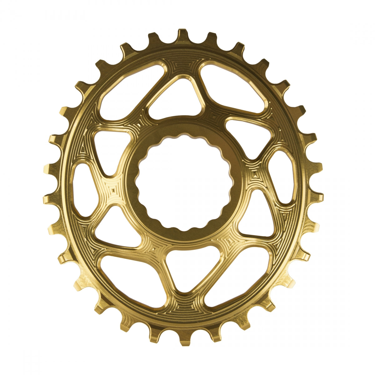 AbsoluteBLACK Raceface Cinch Oval Direct N/W Chainring, 30T, Gold