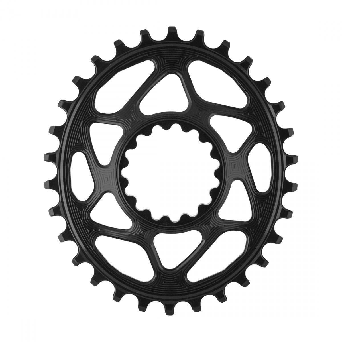 AbsoluteBLACK Oval E13 Direct N/W Chainring, 30T, Black