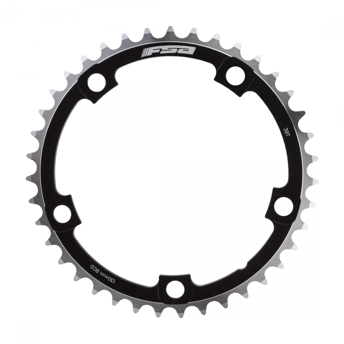 FSA WB042 Pro Road Chainring, 39T x 130mm, 5-Bolt, 10-11sp, Black