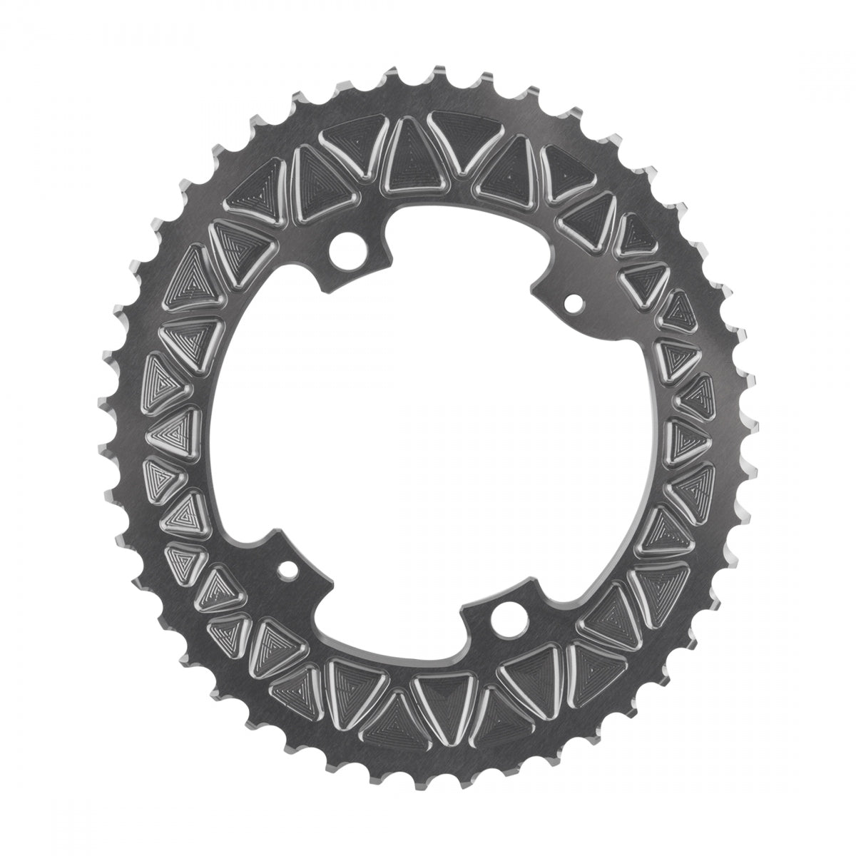 Chainring Absoluteblack Oval 110Mm 46T 4B 2X 9100 Gy