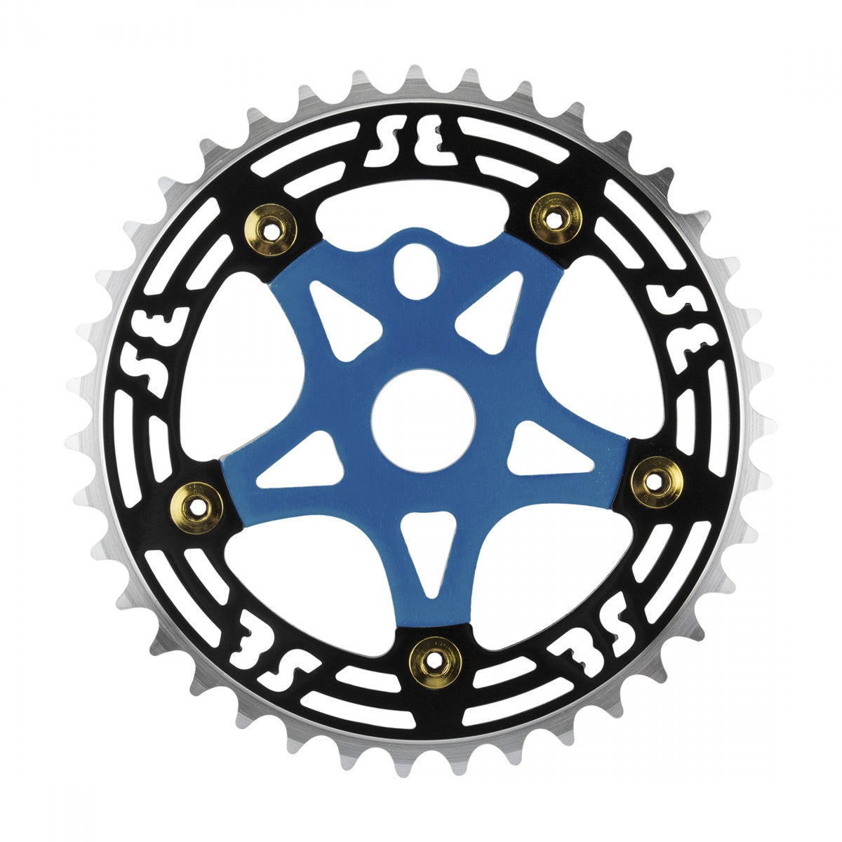 Chainring Se Bikes 1Pc 39T 1/8 Aly W/Spider Bk/Bu Cp