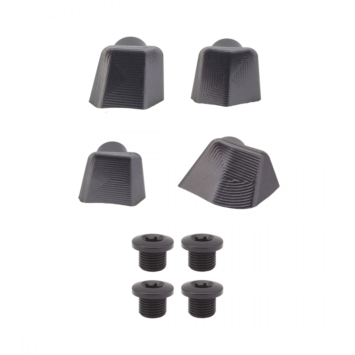 Chainring Bolt Set Absoluteblack Da9100 Bolts+Covers Gy