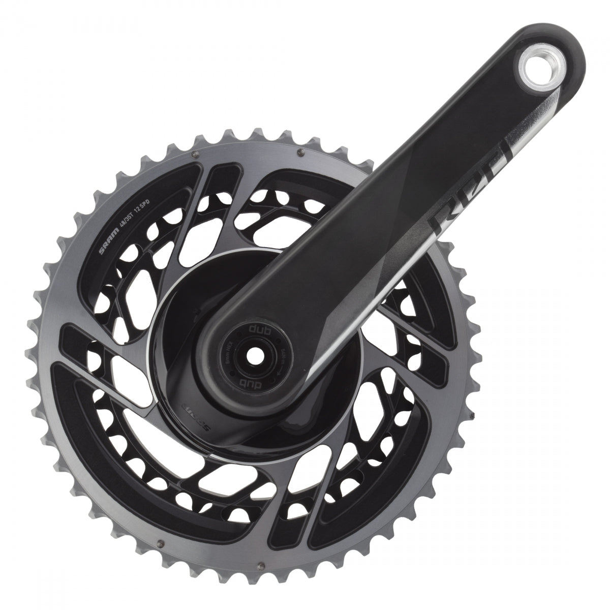 SRAM RED AXS Crankset - 170mm, 12-Speed, 48/35t, Direct Mount, DUB Spindle Interface, Natural Carbon, D1