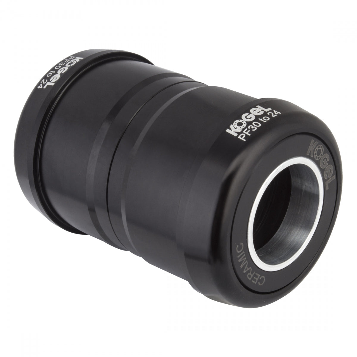 Kogel Set Pf30 To 24 Gxp Road Ceramic Bk Bottom Bracket PF30, Threaded, Black