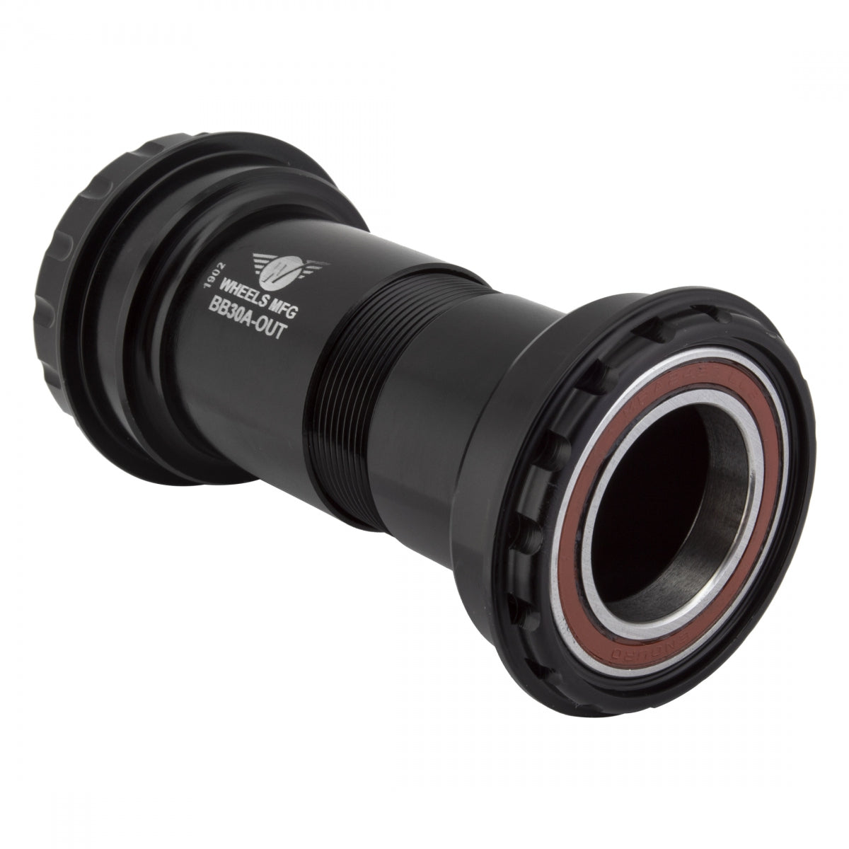Wheels Manufacturing BB30 Thread Together Bottom Bracket BB30, Threaded, Black