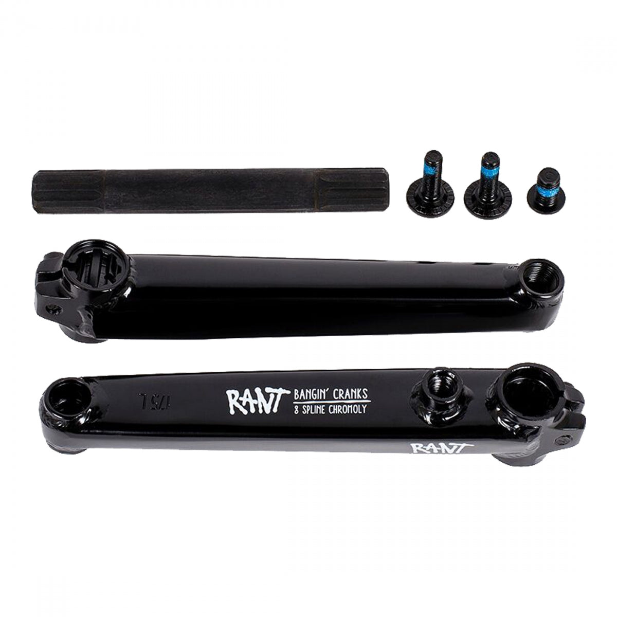 RANT Bangin Cranks 170mm クランクセット RANT Bangin 8 RHD/LHD 170mm 1-Speed 19 mm Spindle Crankset Black