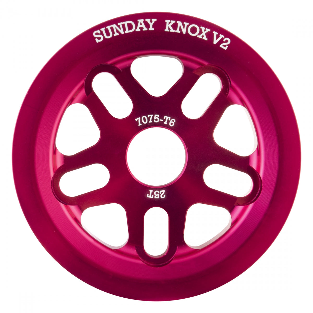 Chainring 1Pc Sunday 25T Knox V2 Ano-Fuchsia