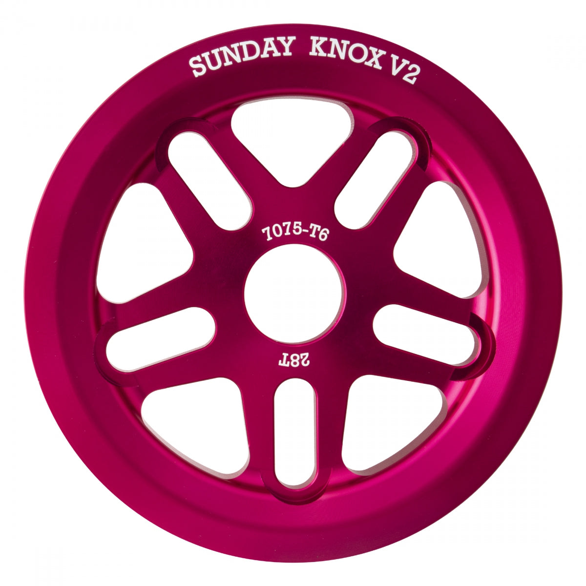 Chainring 1Pc Sunday 28T Knox V2 Ano-Fuchsia