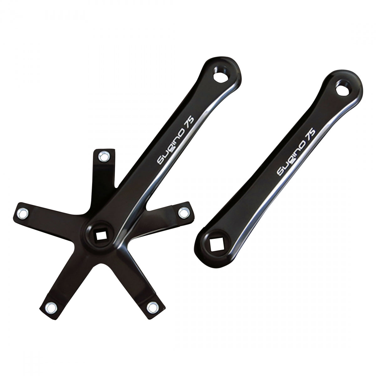 SUGINO Sg75 170mm 1-Speed Square Taper Crankset Black