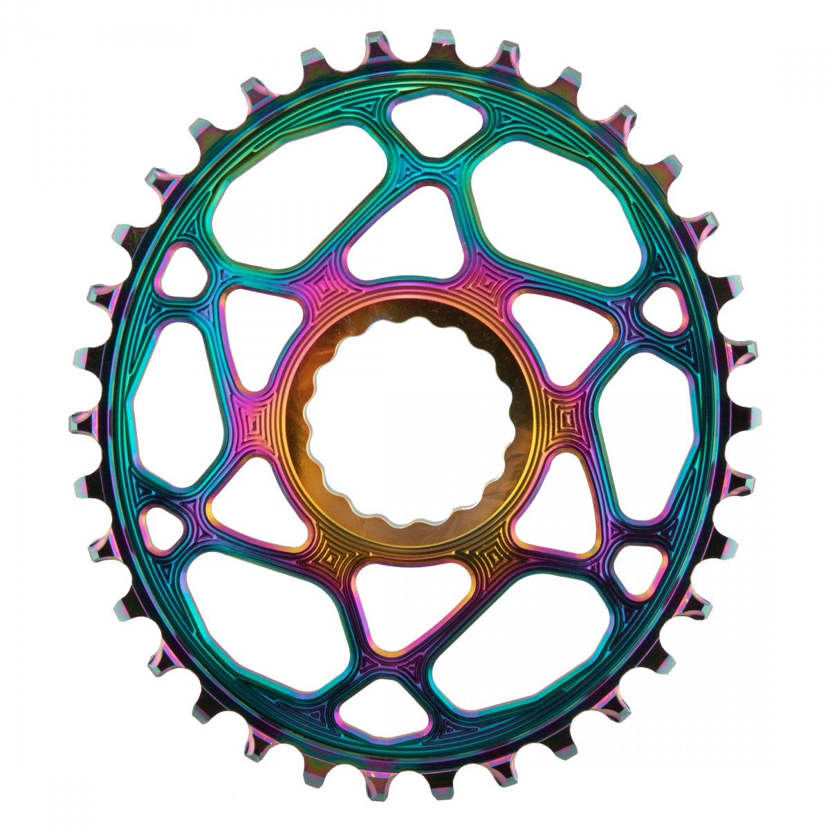 Chainring Absoluteblack Oval Direct Rf-Cinch 34T Oil-Slick