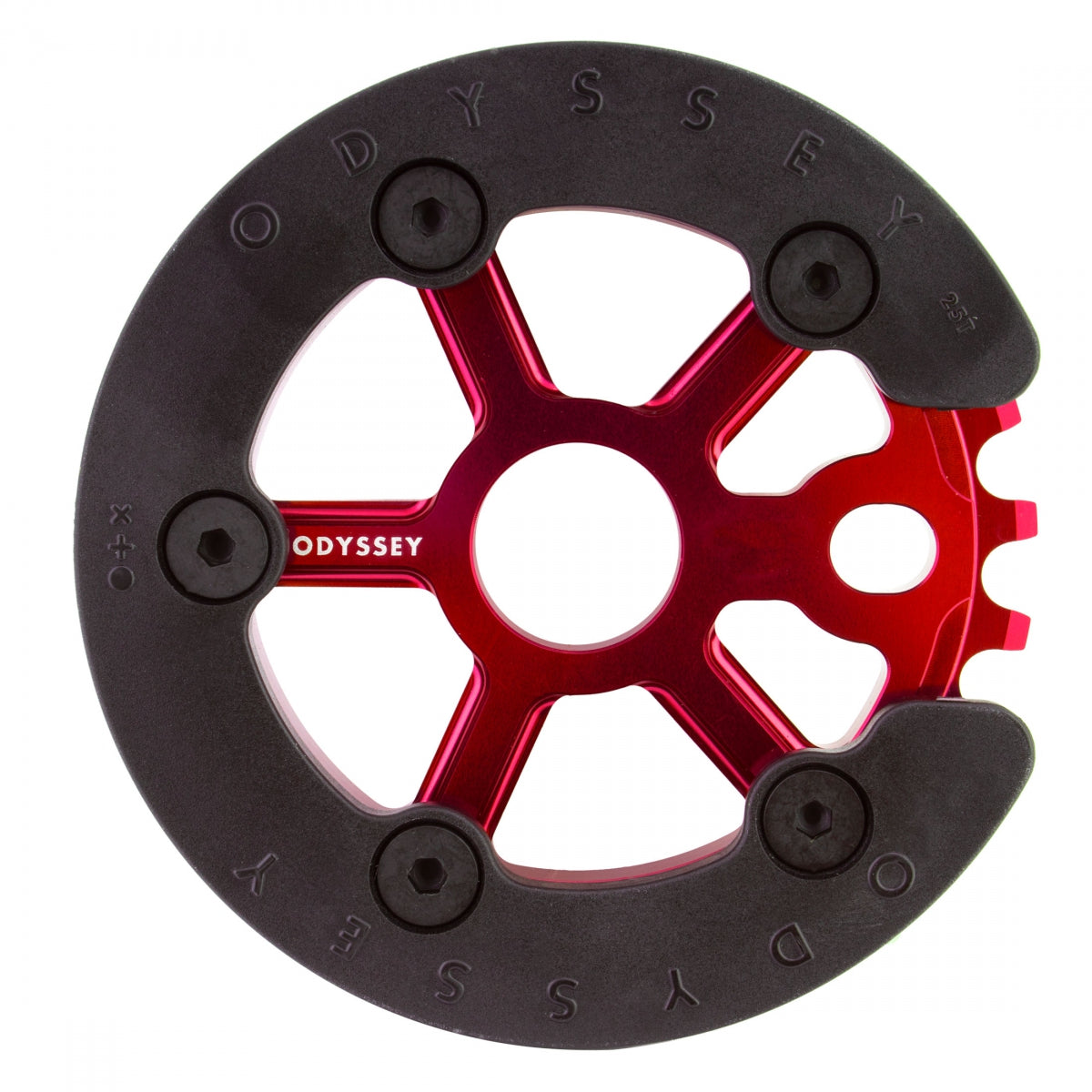 Chainring 1Pc Ody 25T Utility Pro W/Guard Ano-Rd