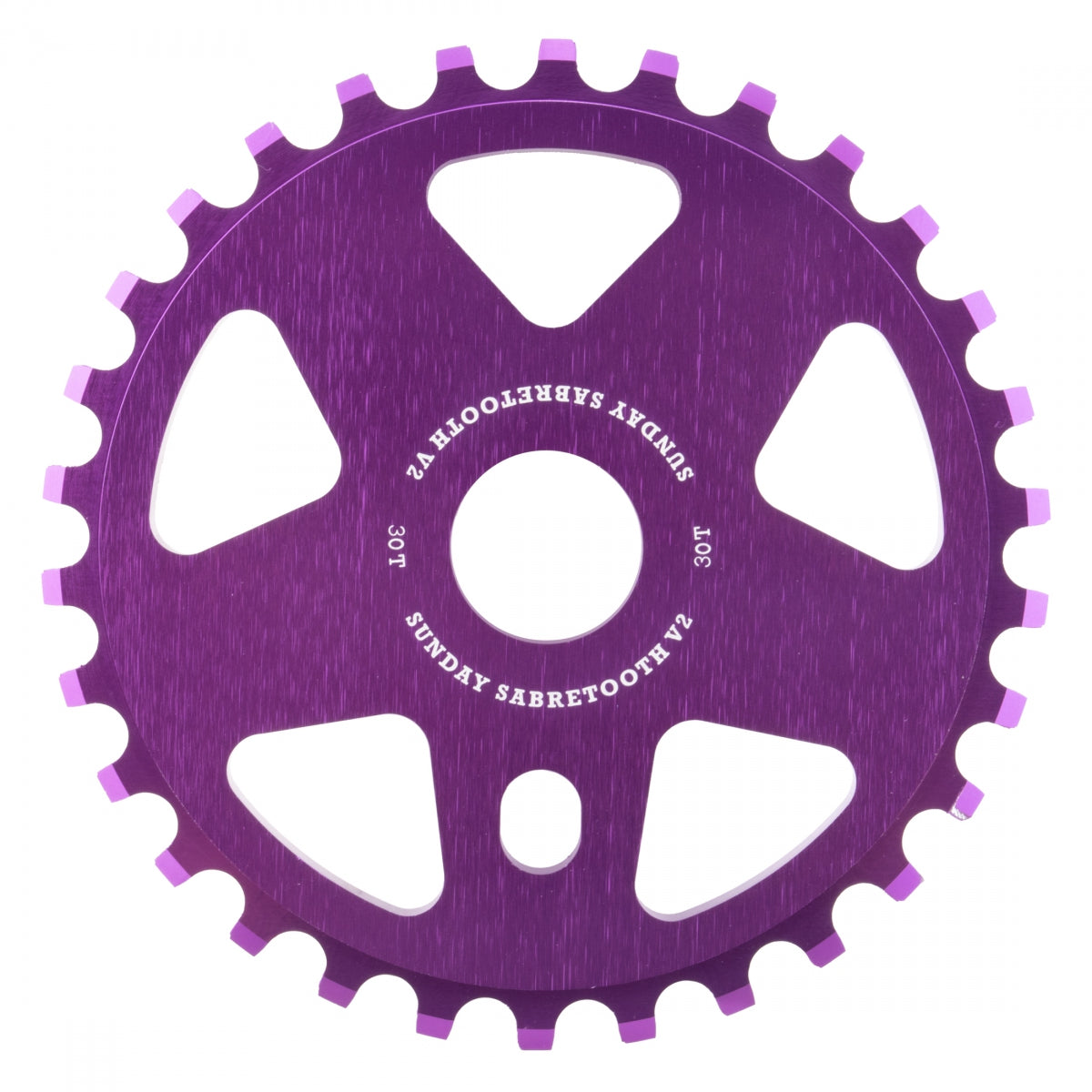 Chainring 1Pc Sunday 30T Sabretooth V2 Ano-Pu