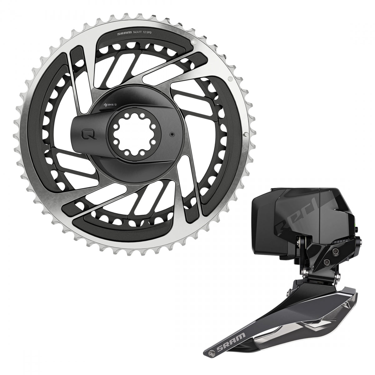 Chainring Sram Red Axs Powermeter 54/41Dm W/Red Fd Axs 2-Pos Bk
