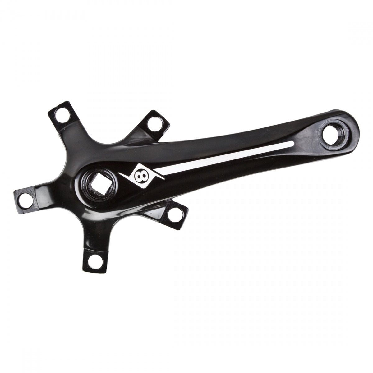 Origin8 BMX Crankarm Set, 140mm, 110mm BCD, Forged, Black