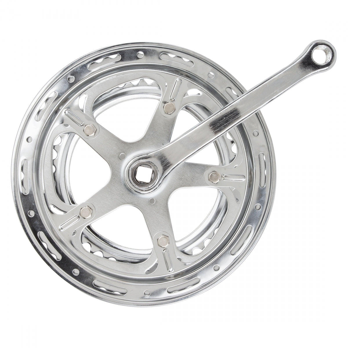 SUNLITE Double 170mm 52-40T 8-Speed Square Taper Crankset Silver