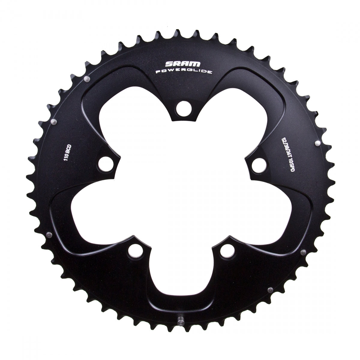 SRAM Red Chainring, 52T, 110mm, BlackÂ