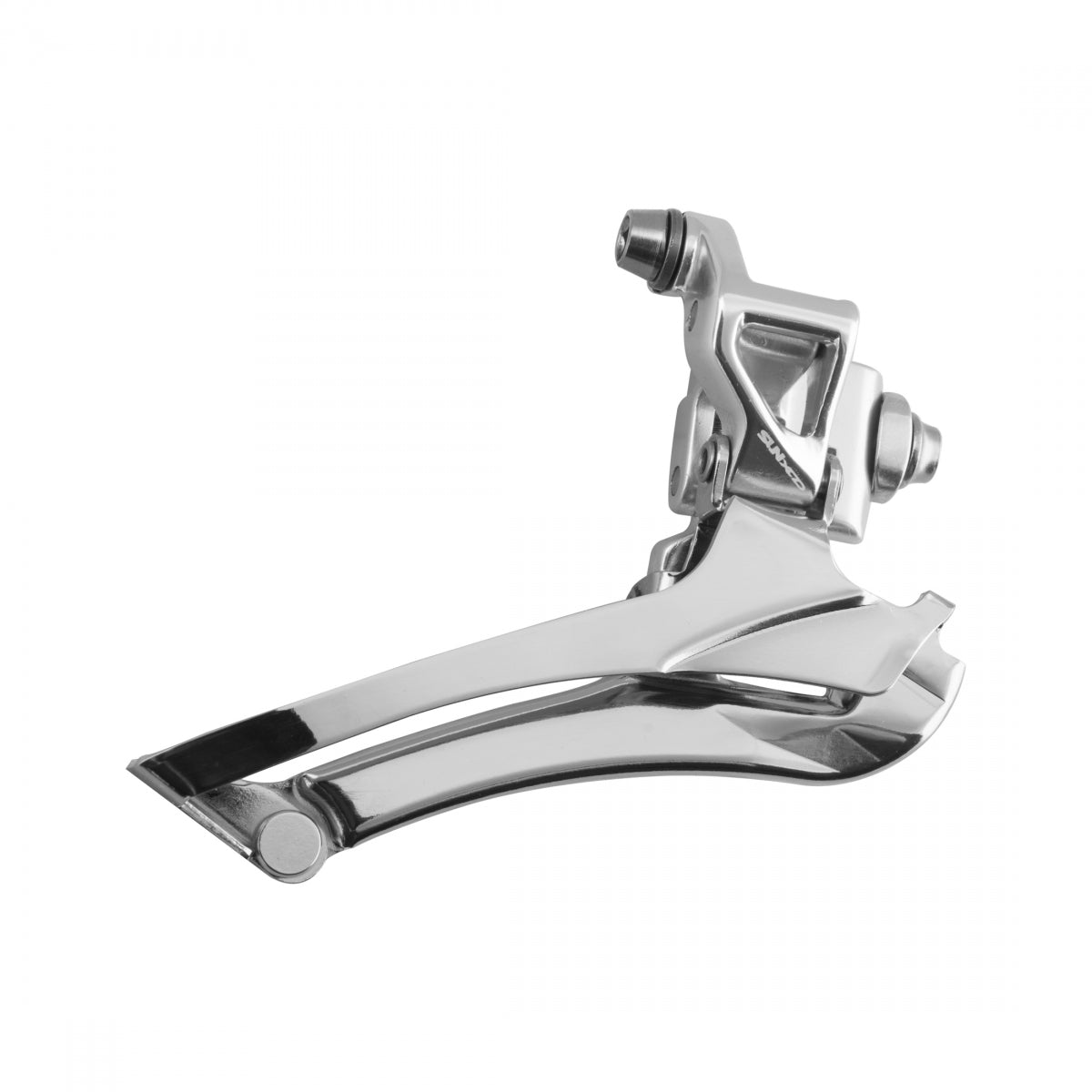 SunXCD XFD34M BP Front Derailleur, 9/10-Speed, Braze-On, 50-56T, Silver