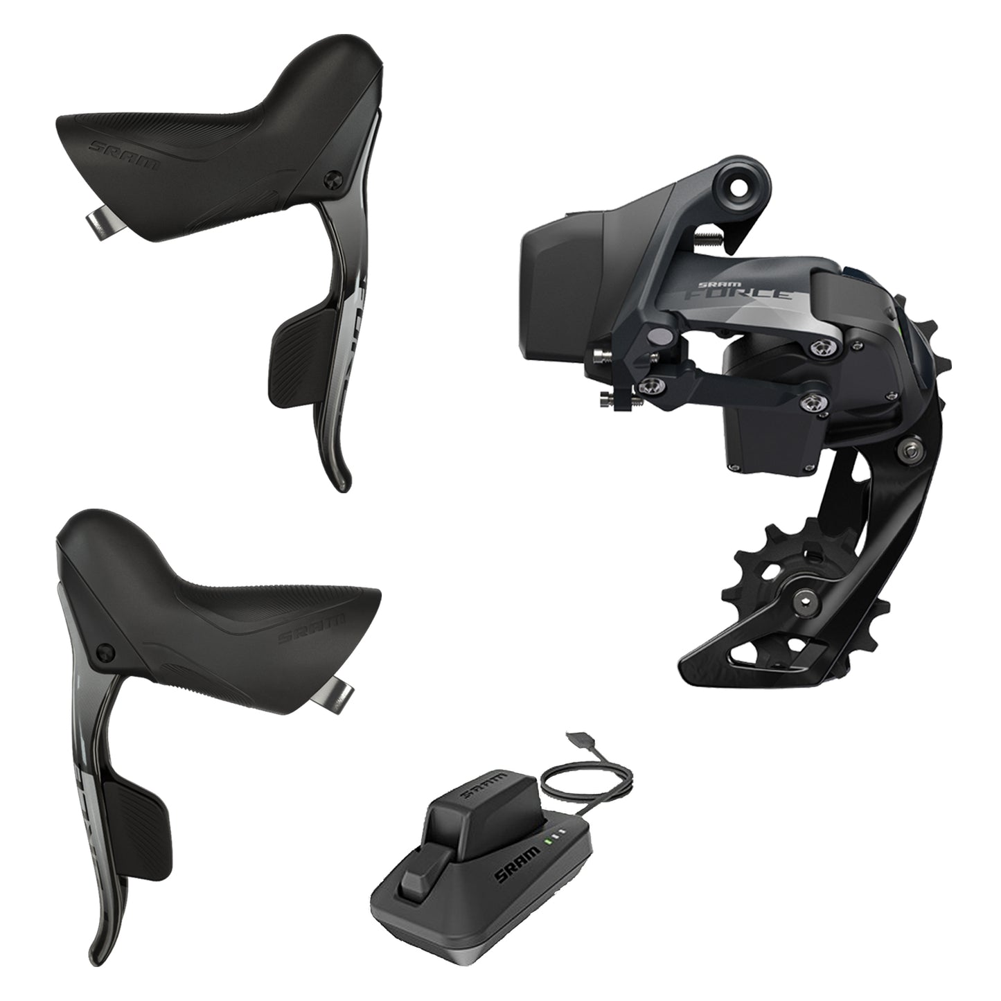 SRAM Force eTap AXS Road Group 12 Speed Shifters & Rear Derailleur Rim Brake - Option to add front derailleur